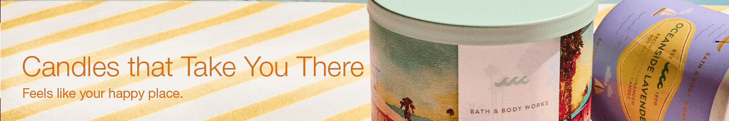Candles that Take You There
Feels like your happy place.