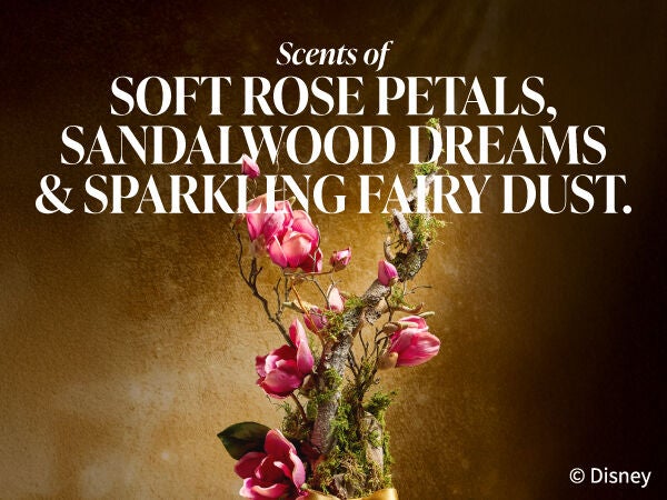 Scents of soft rose petals, sandalwood dreams, & sparkling fairy dust.