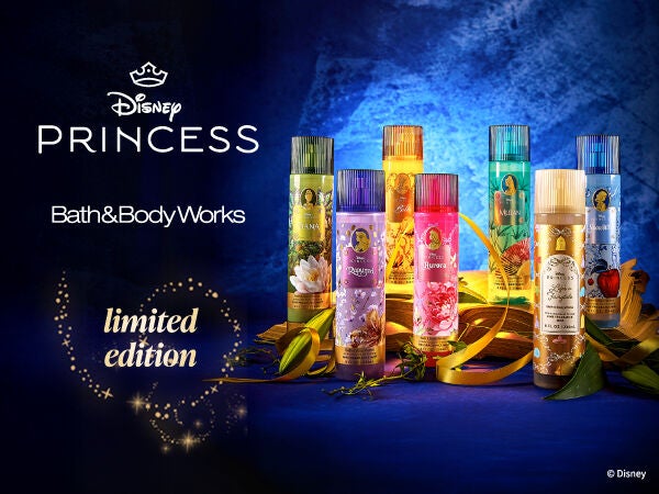 Disney Princess. Bath & Body Works. ENCHANTING ACCESSORIES. A collection of treasures to match your inner princess.