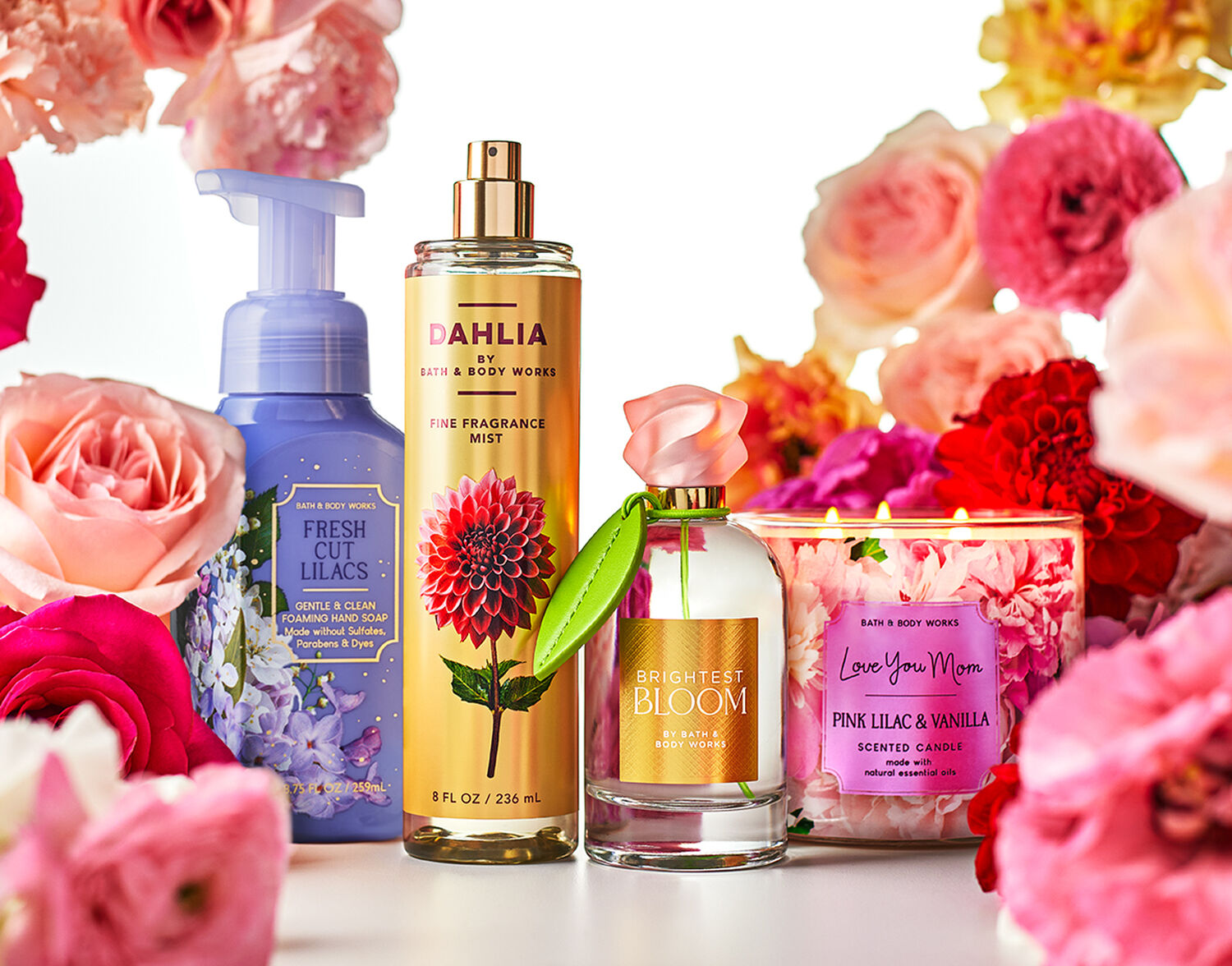Celebrate your senses. With a bouquet full of fragrances that feel like spring. 