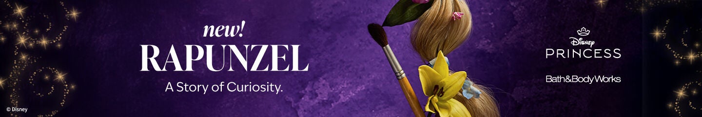 Disney Princess. Bath & Body Works. New! RAPUNZEL. A Story of Curiosity.