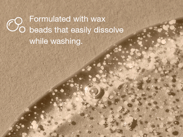 Formulated with wax beads that easily dissolve while washing. Leaves hands feeling smooth and polished. Made with vitamin E, shea extract and aloe. Dermatologist approved.* *Based on review of independent testing by board-certified dermatologist.