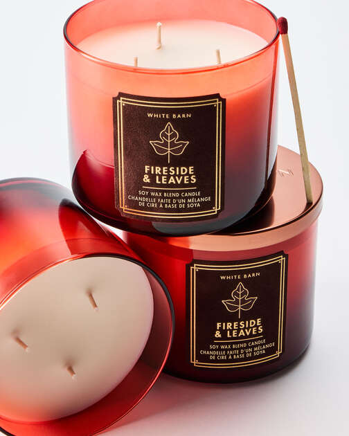 Fireside & Leaves 3-Wick Candle