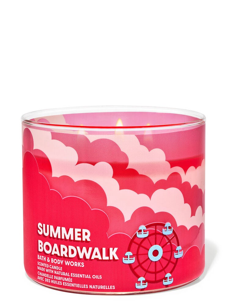 Summer Boardwalk 3Wick Candle Bath and Body Works