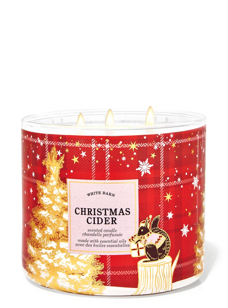 Christmas Cider 3Wick Candle Bath and Body Works