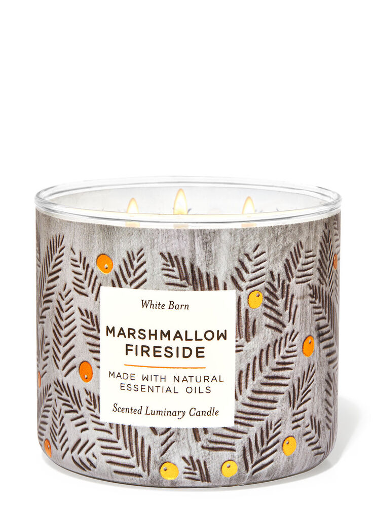 Chandelle à 3 mèches Marshmallow Fireside Image 1