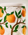 Vera Bradley Peach Pedestal 3-Wick Candle Holder