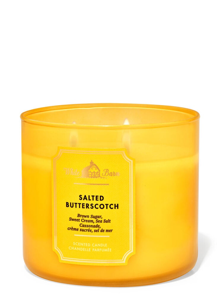 Salted Butterscotch 3Wick Candle Bath and Body Works