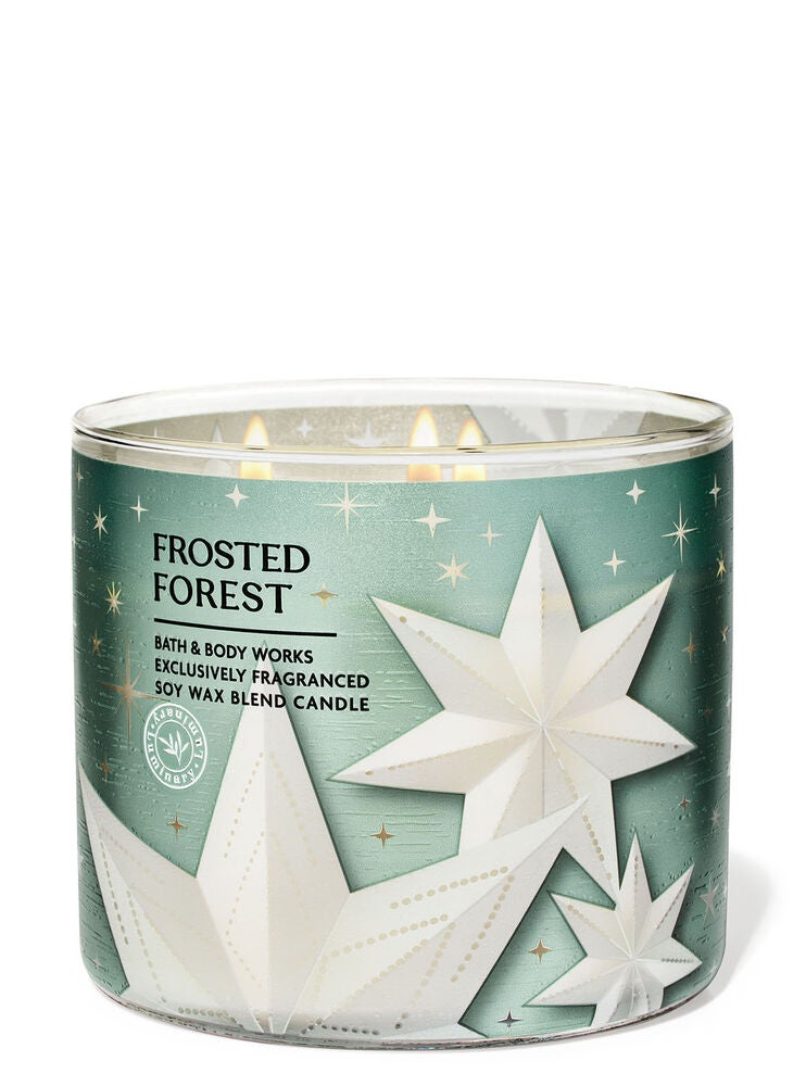 Chandelle à 3 mèches Frosted Forest Bath and Body Works