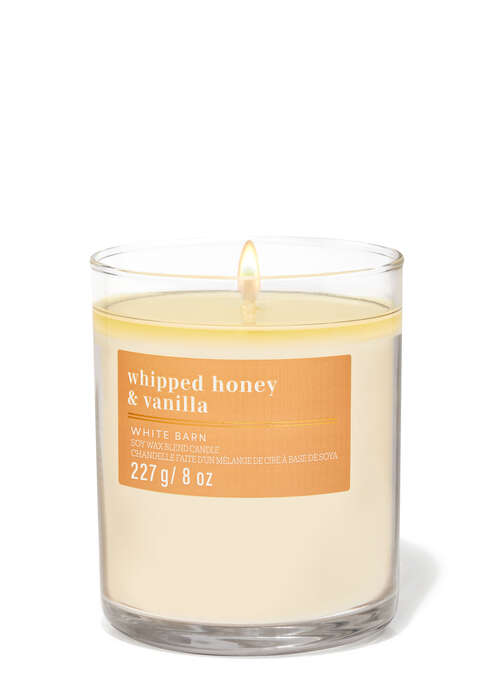 Whipped Honey & Vanilla Single Wick Candle