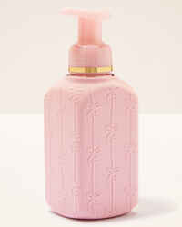 Pink Silicone Bows Gentle & Clean Foaming Hand Soap Dispenser