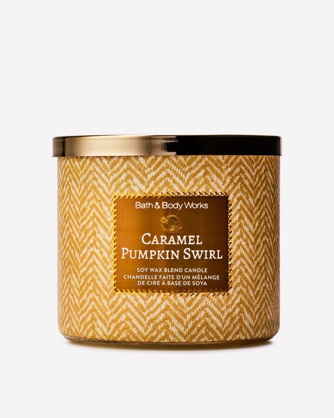 Caramel Pumpkin Swirl 3-Wick Candle