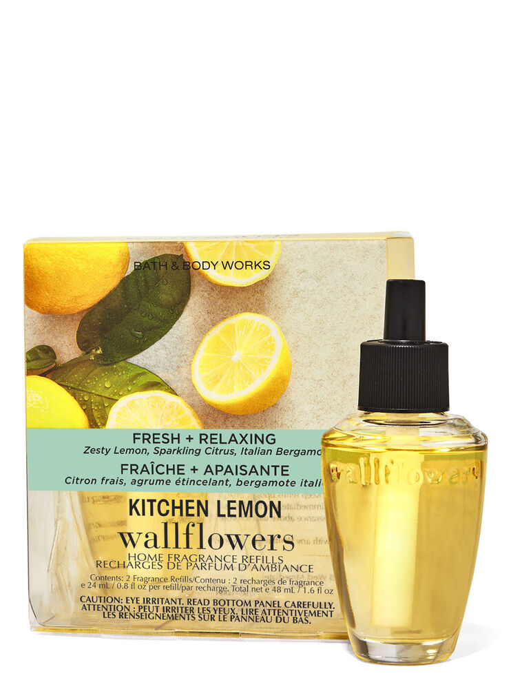 Paquet de 2 recharges de fragrance Wallflowers Kitchen Lemon