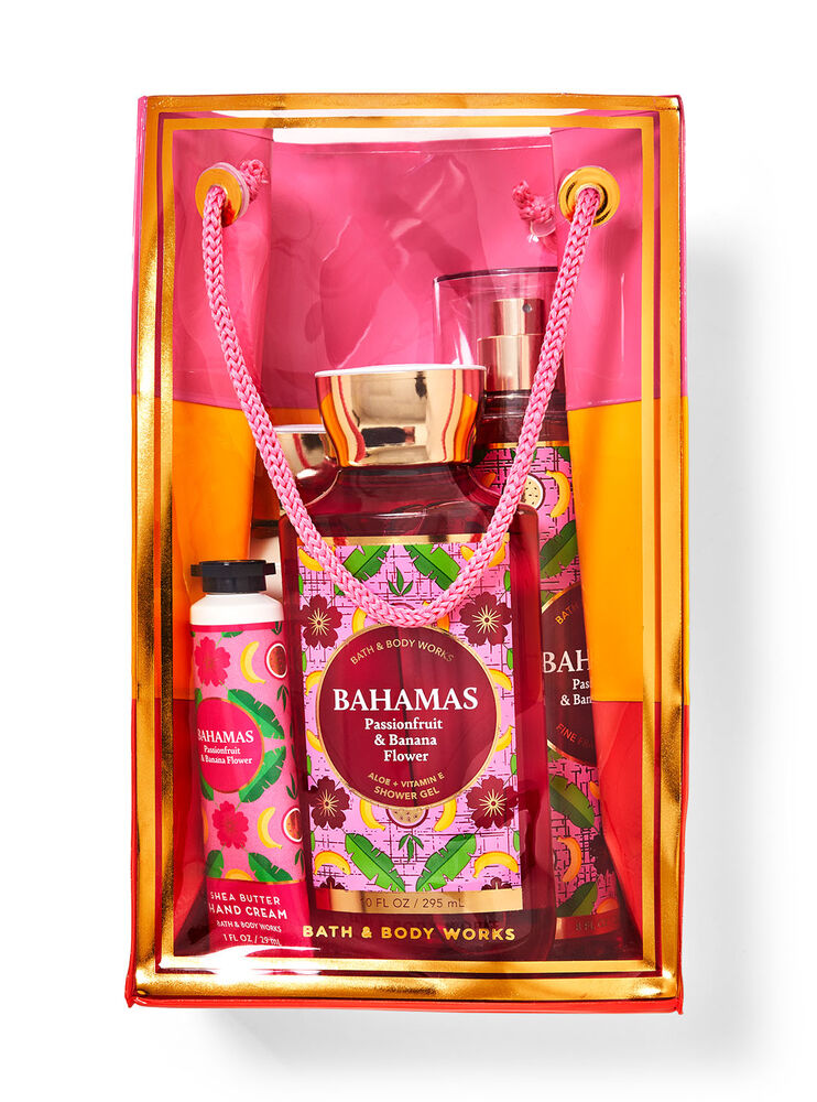 Bahamas Passionfruit & Banana Flower Gift Bag Set Image 2