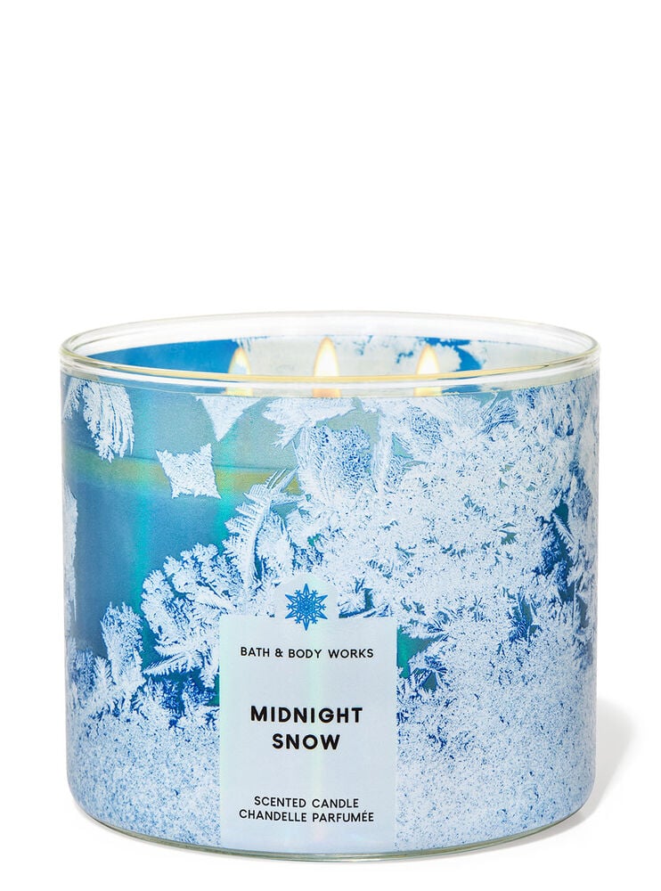 Midnight Snow 3-Wick Candle