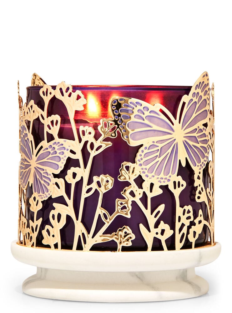 Butterflies & Branches 3-Wick Candle Holder