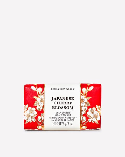 Pain de savon nettoyant au beurre de karité Japanese Cherry Blossom