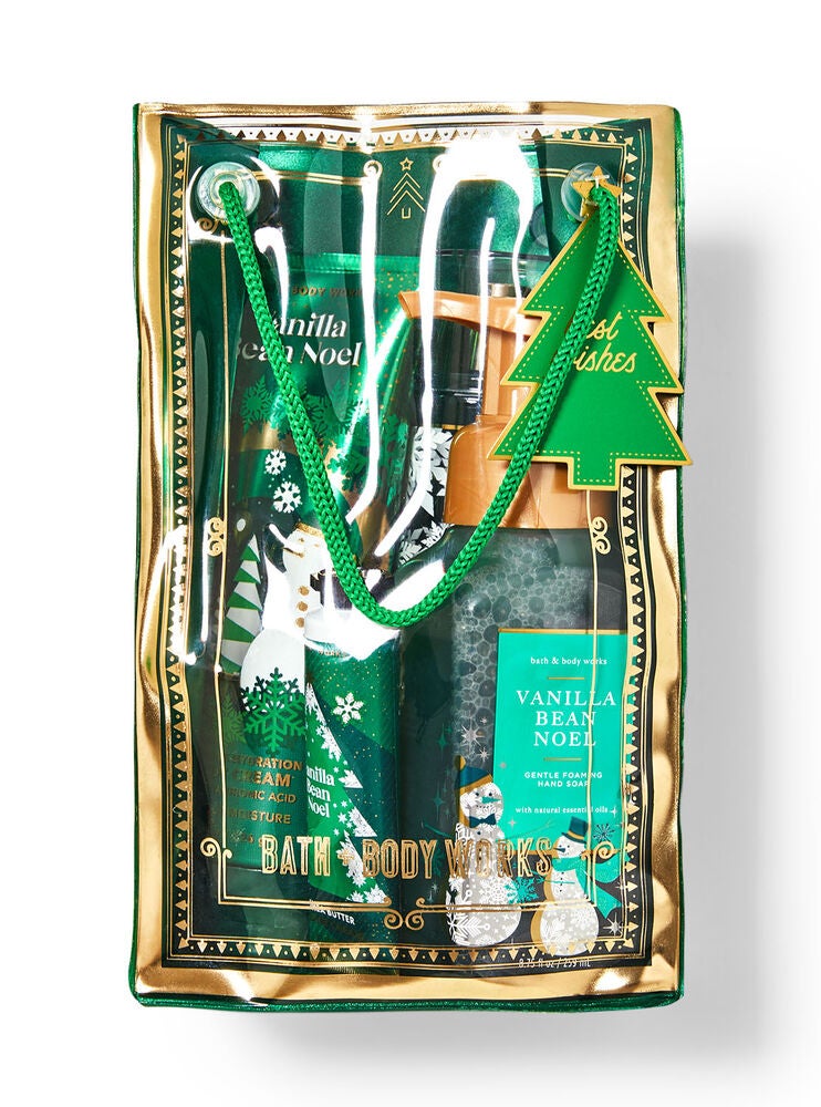 Vanilla Bean Noel Gift Bag Set Bath and Body Works