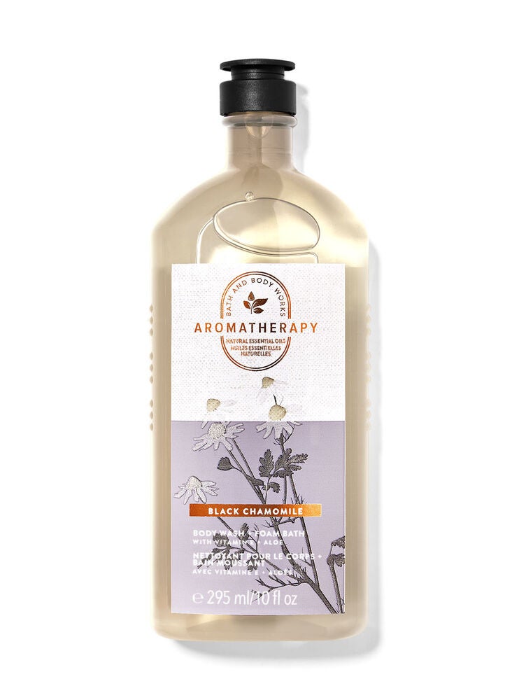 Black Chamomile Body Wash and Foam Bath Bath and Body Works