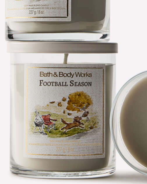 Football Season Single Wick Candle