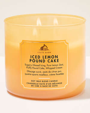 Iced Lemon Pound Cake 3-Wick Candle