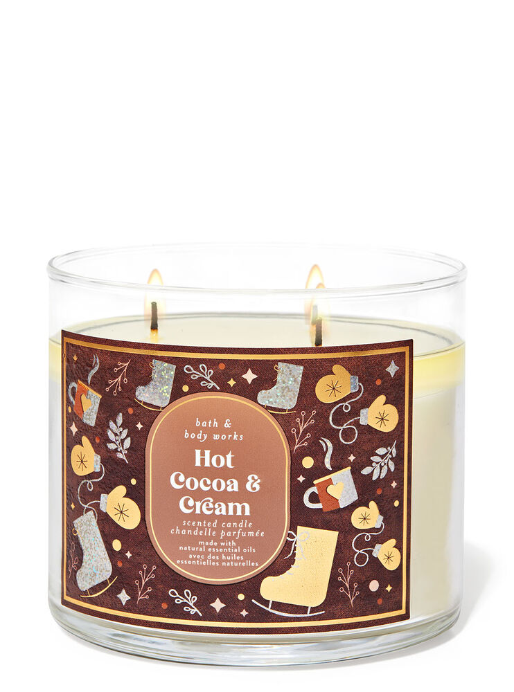 Hot Cocoa & Cream 3-Wick Candle