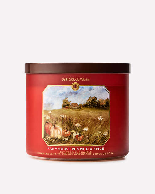 Farmhouse Pumpkin & Spice 3-Wick Candle