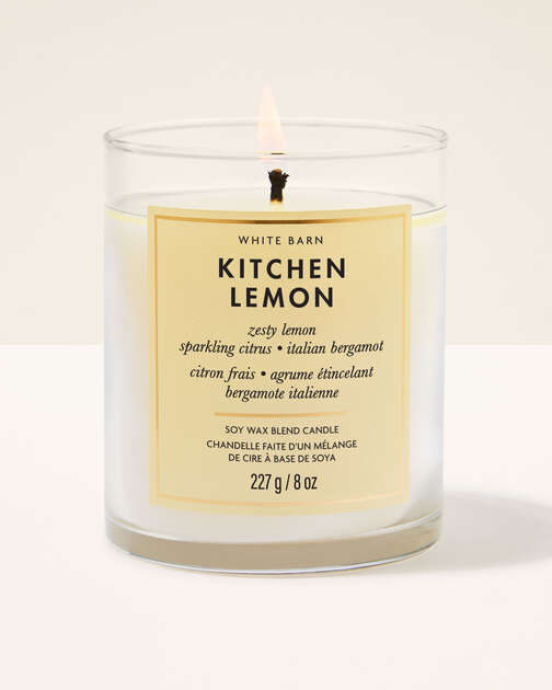 Kitchen Lemon Single Wick Candle