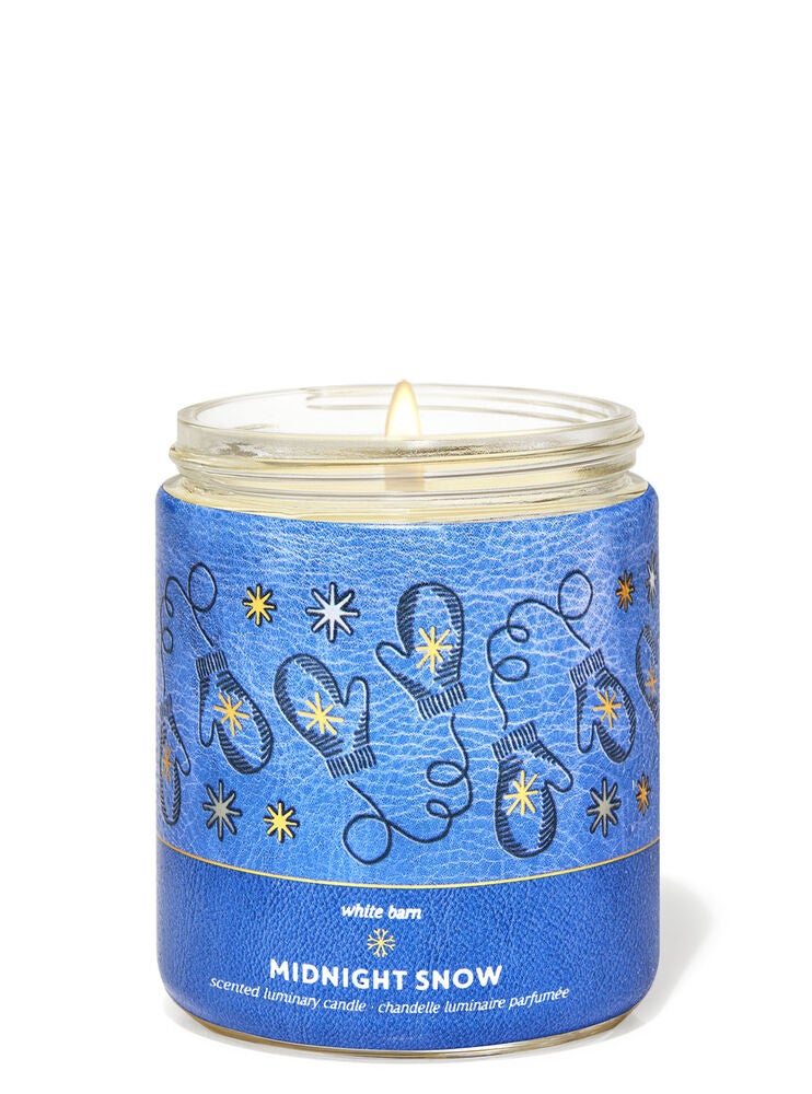 Midnight Snow Single Wick Candle Bath and Body Works