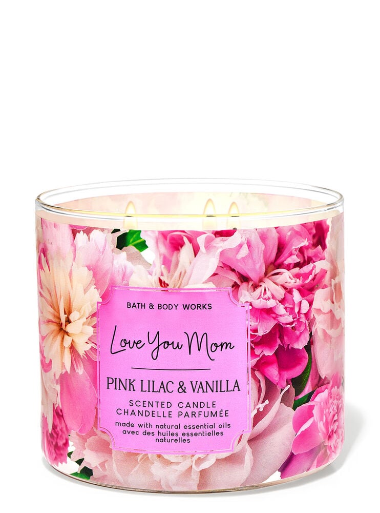 Pink Lilac & Vanilla 3-Wick Candle