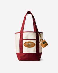 Burgundy & Cream Heritage Tote Bag
