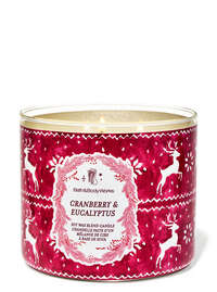 Cranberry & Eucalyptus 3-Wick Candle