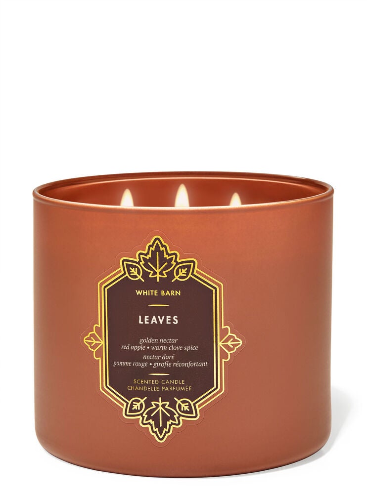 Leaves 3Wick Candle Bath and Body Works