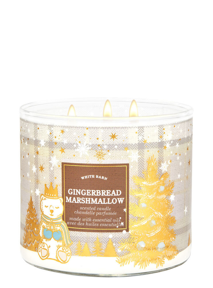 Gingerbread Marshmallow 3-Wick Candle