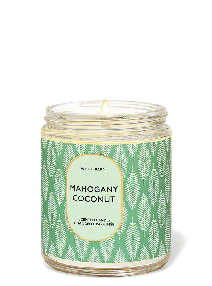 Mahogany Coconut Single Wick Candle