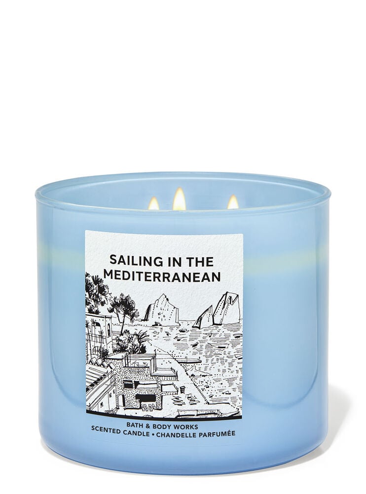 Sailing in the Mediterranean 3-Wick Candle