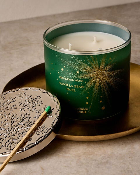 Chandelle à 3 mèches Vanilla Bean Noel