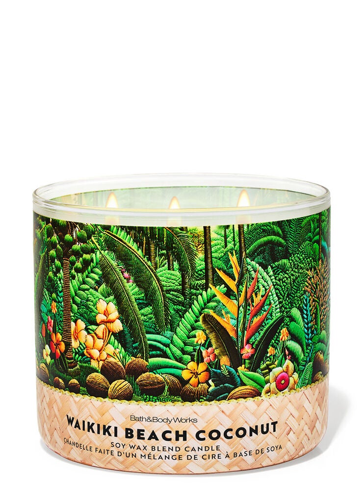 Chandelle à 3 mèches Waikiki Beach Coconut | Bath and Body Works
