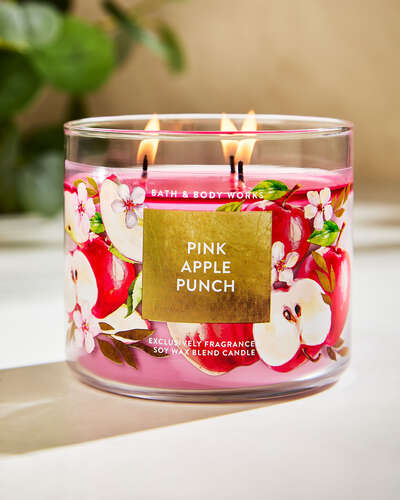 Pink Apple Punch 3-Wick Candle