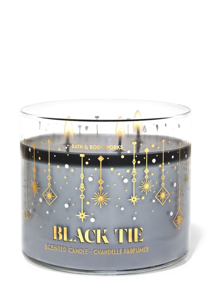 Black Tie 3Wick Candle Bath and Body Works
