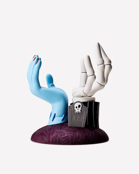 Porte-chandelle à 3 mèches Piédestal Jack et Sally