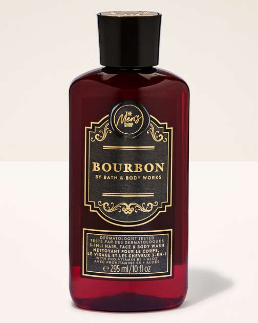 Bourbon 3-in-1 Hair, Face & Body Wash