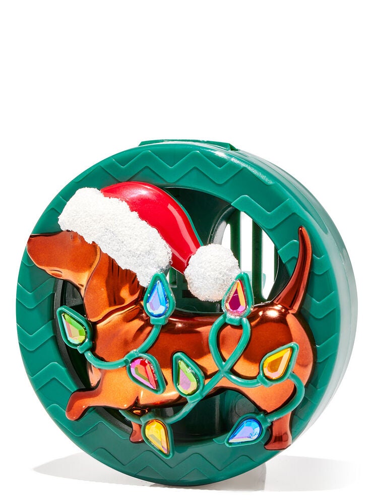 Holiday Dachshund Vent Clip Car Fragrance Holder Bath and Body Works