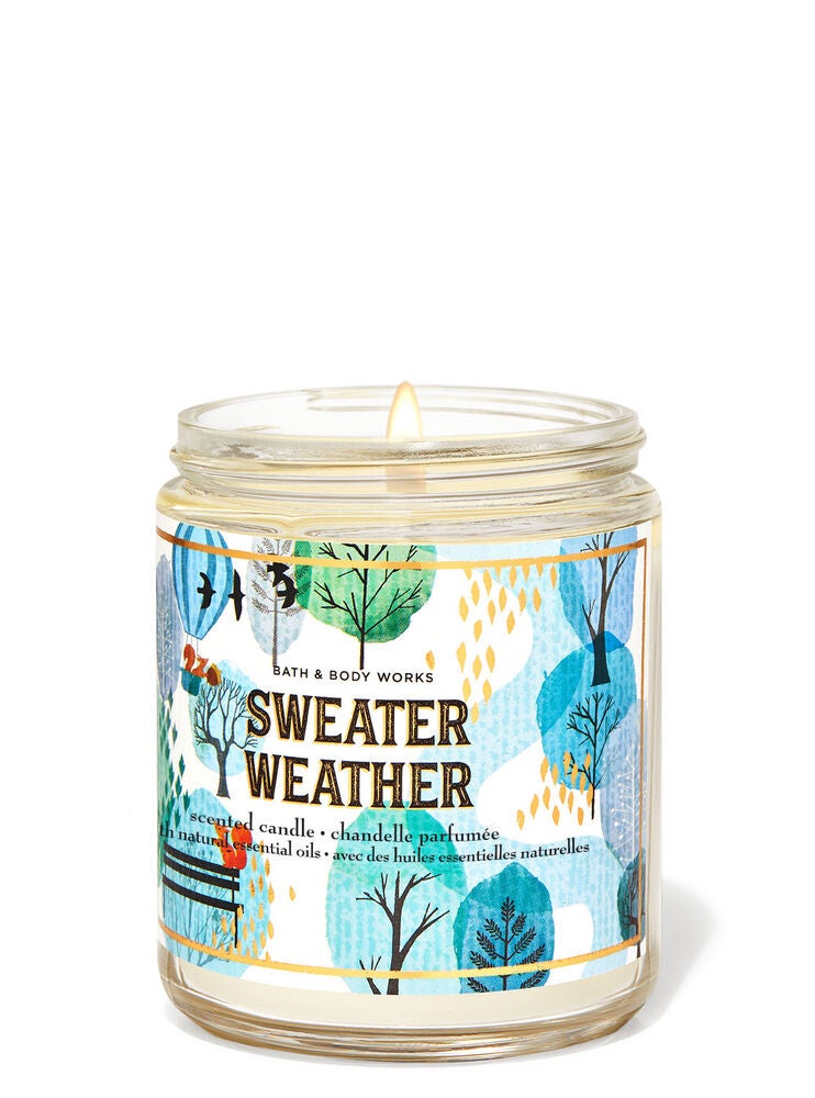Sweater Weather Single Wick Candle Bath and Body Works