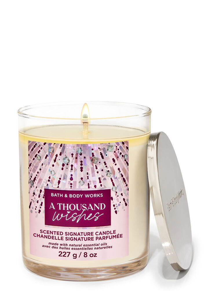 A Thousand Wishes Signature Single Wick Candle