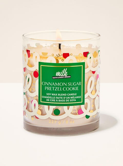Cinnamon Sugar Pretzel Cookie Single Wick Candle