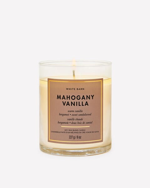 Chandelle à une mèche Mahogany Vanilla