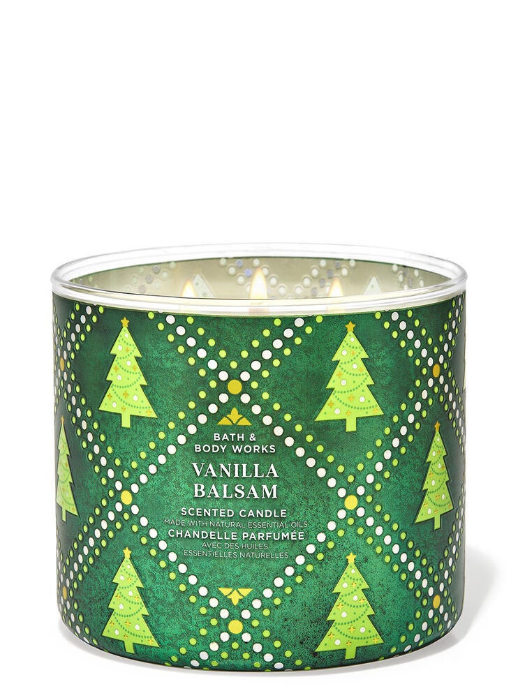 Vanilla Balsam 3Wick Candle Bath and Body Works