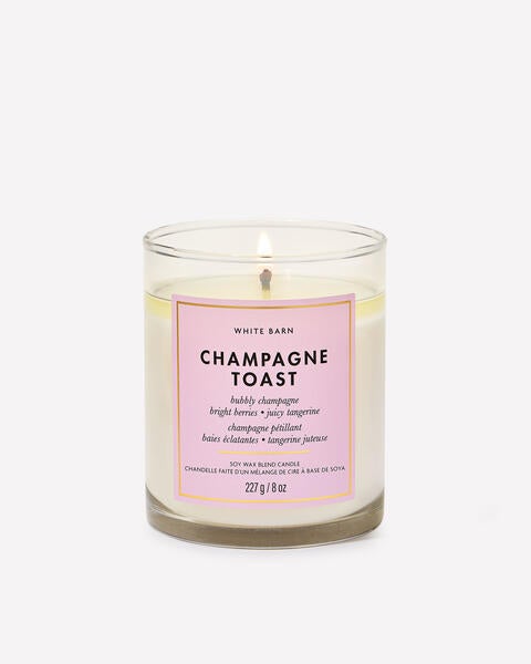 Chandelle à une mèche Champagne Toast