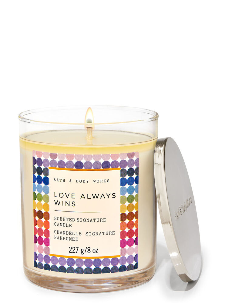 Love Always Wins Signature Single Wick Candle